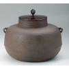 炉釜 茶道具　炉釜【菊地政光】　鶴雲釜　唐釣摘